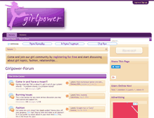 Tablet Screenshot of girlpowerforum.com